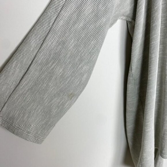 DONNI Long Striped Ribbed Cardigan Sweater One Size Slouchy Lagenlook Open Front - Picture 6 of 7